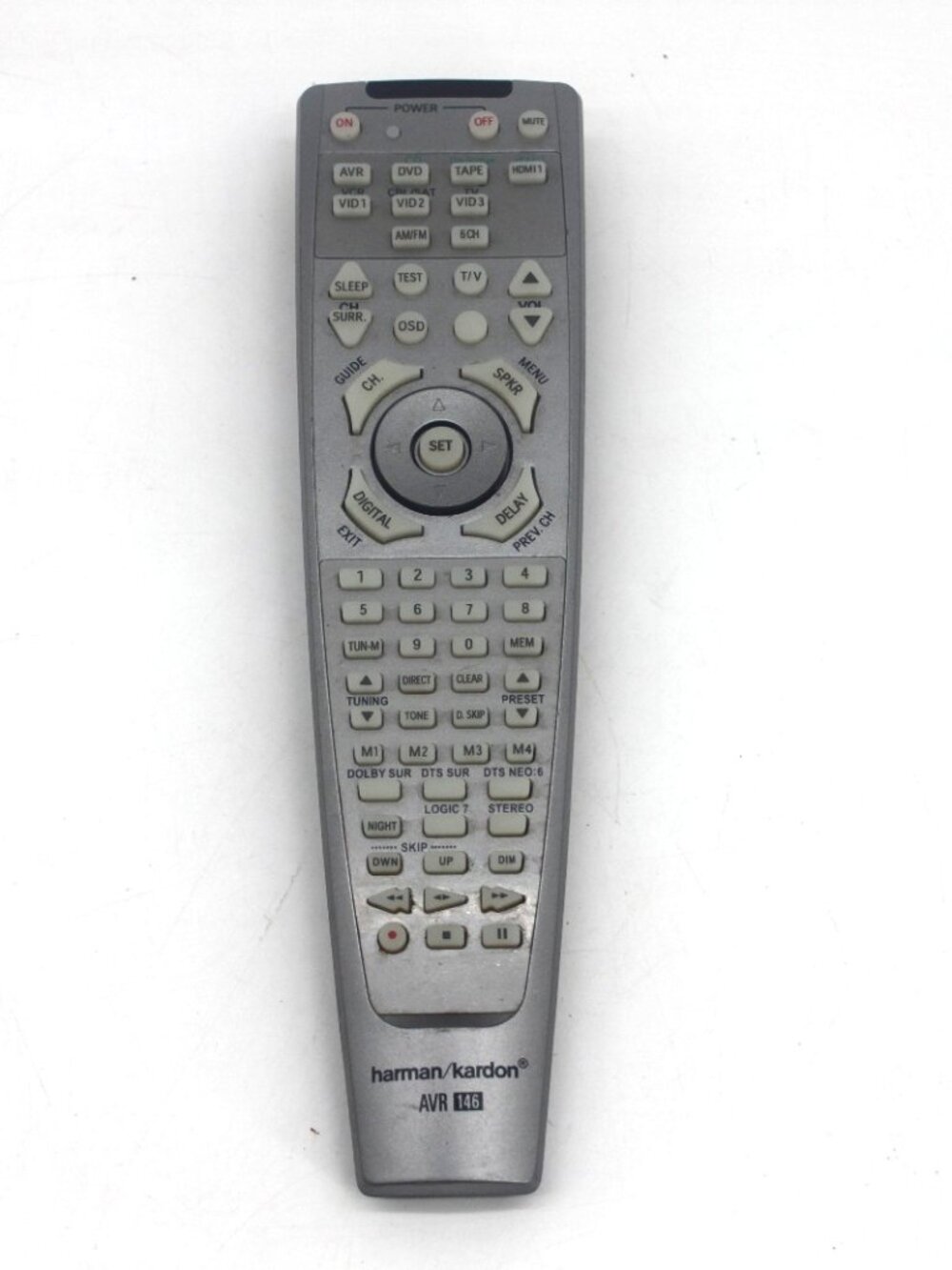 Genuine Harman/Kardon AVR 146 Remote Control Tested Works Great